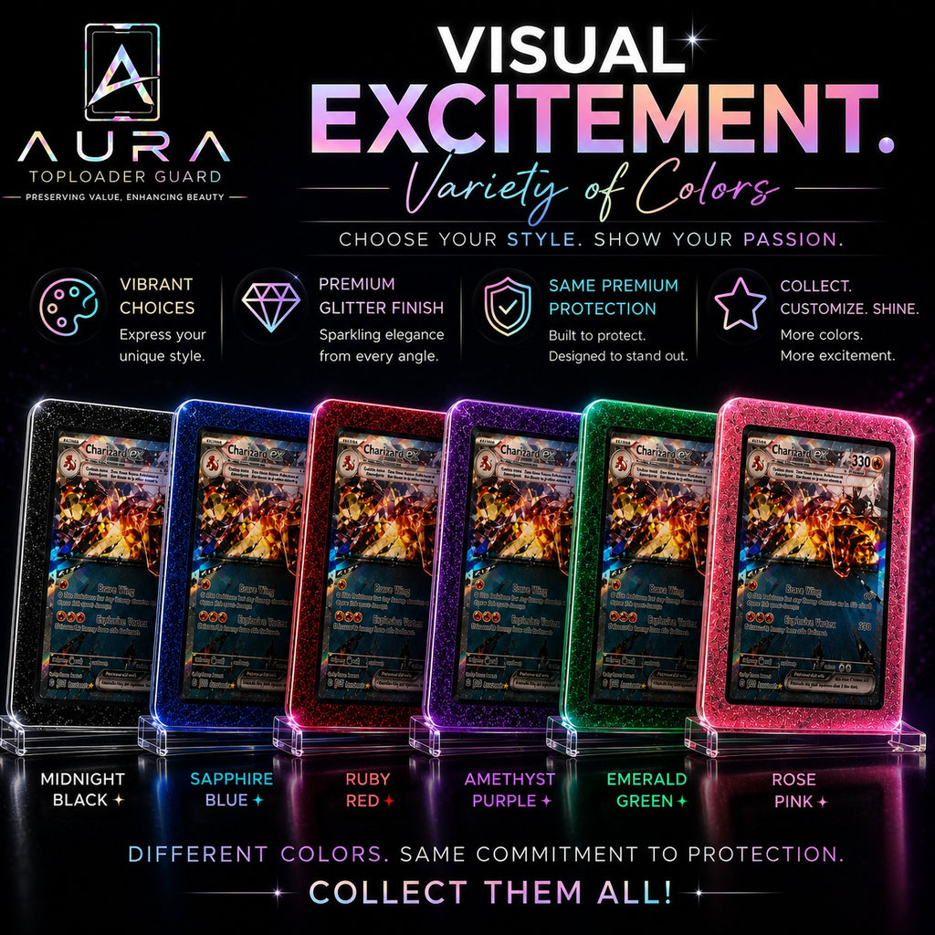 AURA Toploader Guard - Premium Glitter Card Protector