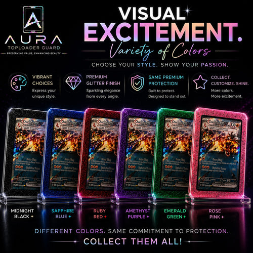 AURA Toploader Guard - Premium Glitter Card Protector