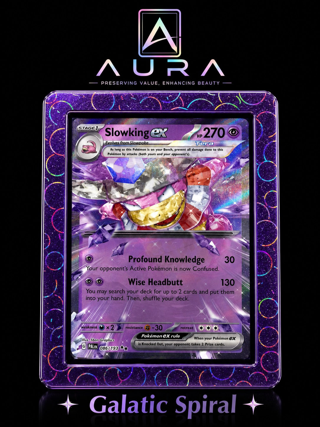 AURA Toploader Guard - Premium Glitter Card Protector