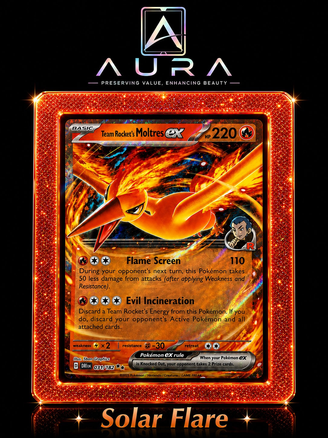 AURA Toploader Guard - Premium Glitter Card Protector